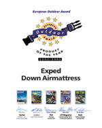 European Outdoor Award 'Product of the year 2002/2003'