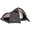 De tent kan zowel aan de voor- als de zijkant geopend worden.
