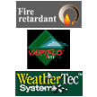 De Epsilon 3 is bewerkt om 'm vuurvertragend te laten zijn (fire retardant) en maakt gebruik van het Variflo- en WaterTec system van Coleman.