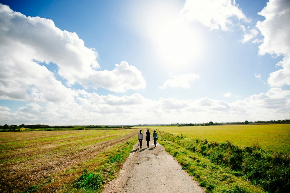 Wandelen in de zon