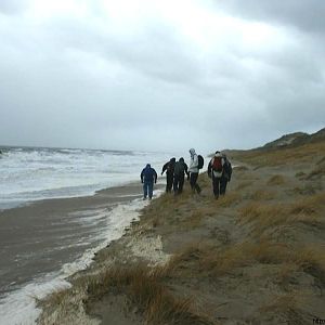 Hier hadden we nog strand...