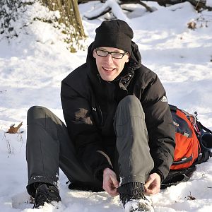 Herr Ekkelkampf im Schnee