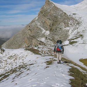 op weg naar Col des Aurias