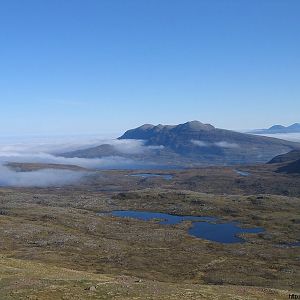 zicht op quinag vanaf canisp