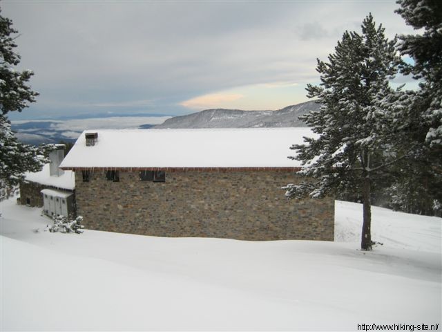 De hut in de sneeuw