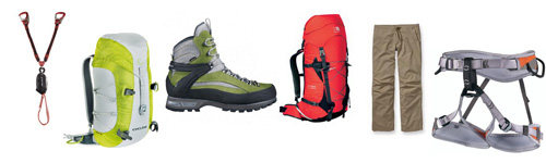 Materiaalbesprekingen m.b.t. via ferrata / klettersteigen