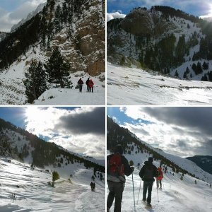 Sneewwandelen in de Cadí