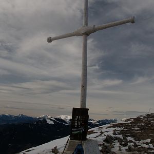 At the summit of Taga (2038m).