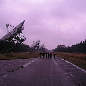 Radio Telescopen op rij
