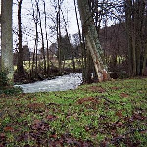 Rivier bij de camping