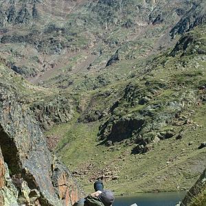 Fotograaf met zicht op de top