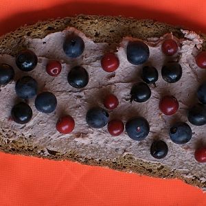 Leverpastij met bosbessen